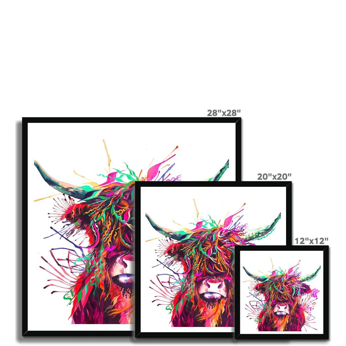 Agatha the Highland Cow Framed Print - Image 10