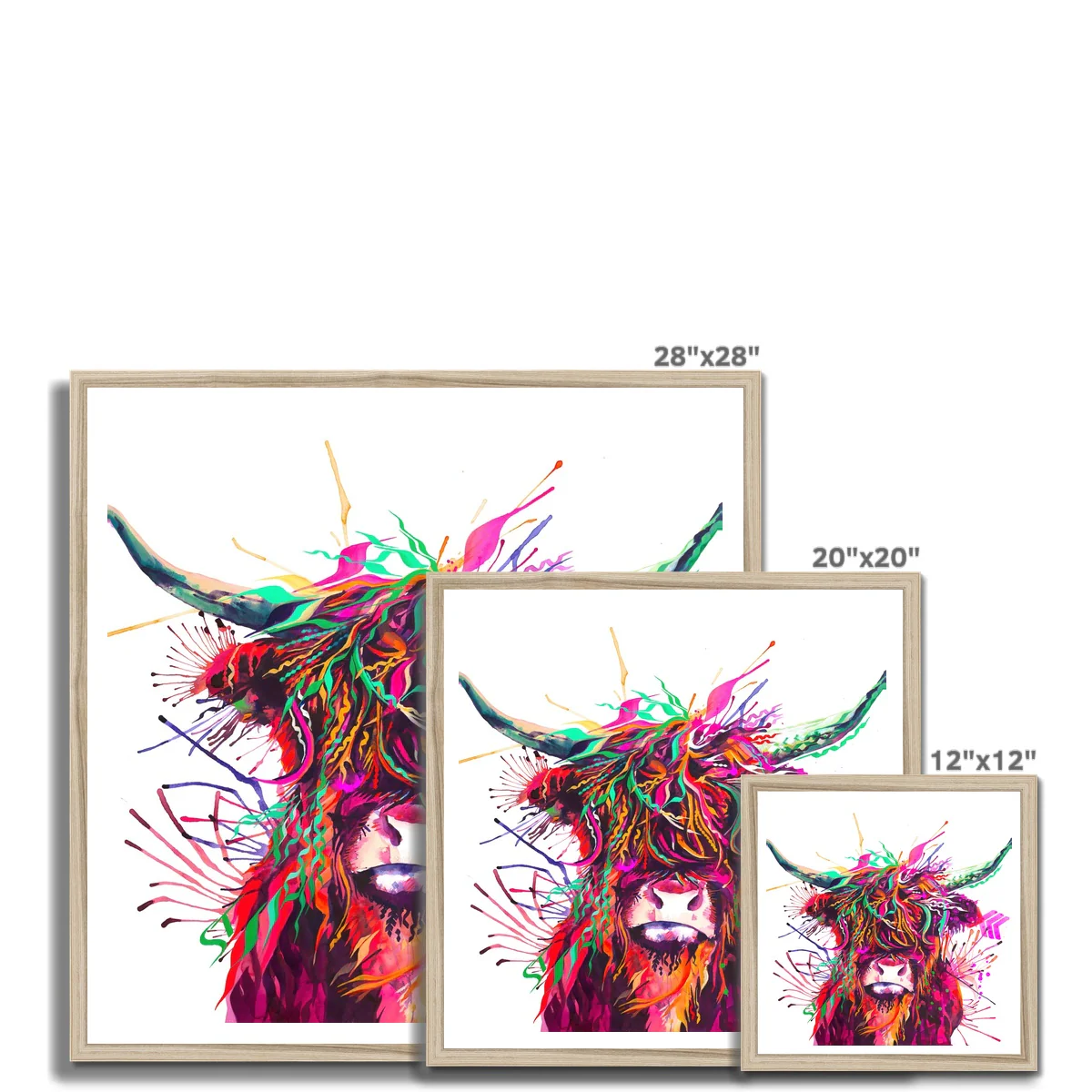 Agatha the Highland Cow Framed Print - Image 12