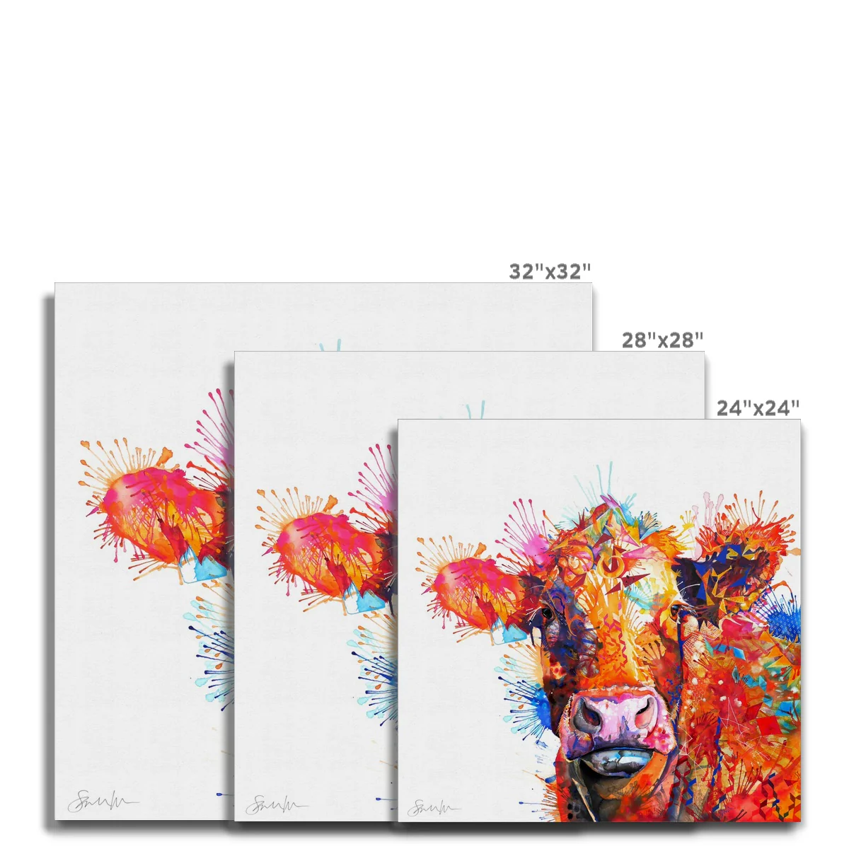 Agnes the Cow Canvas - Image 5