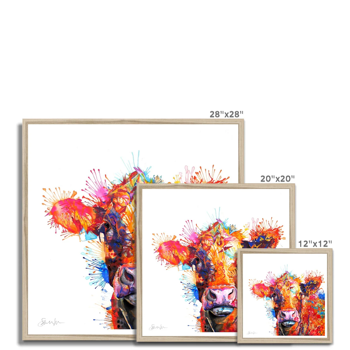 Agnes the Cow Framed Print - Image 11