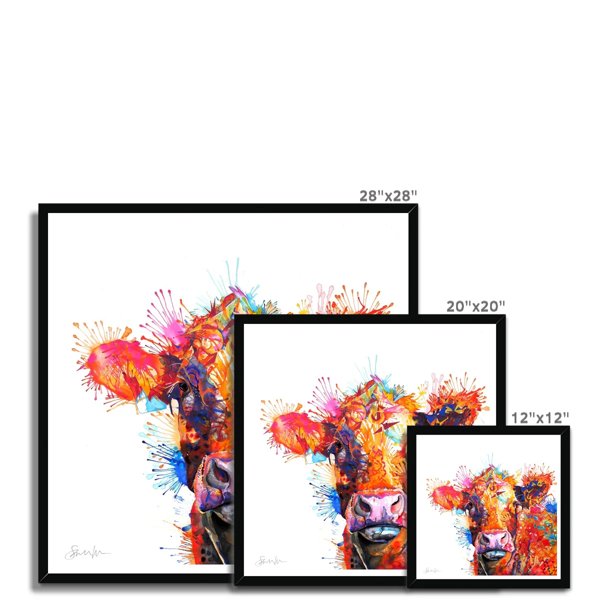 Agnes the Cow Framed Print - Image 13