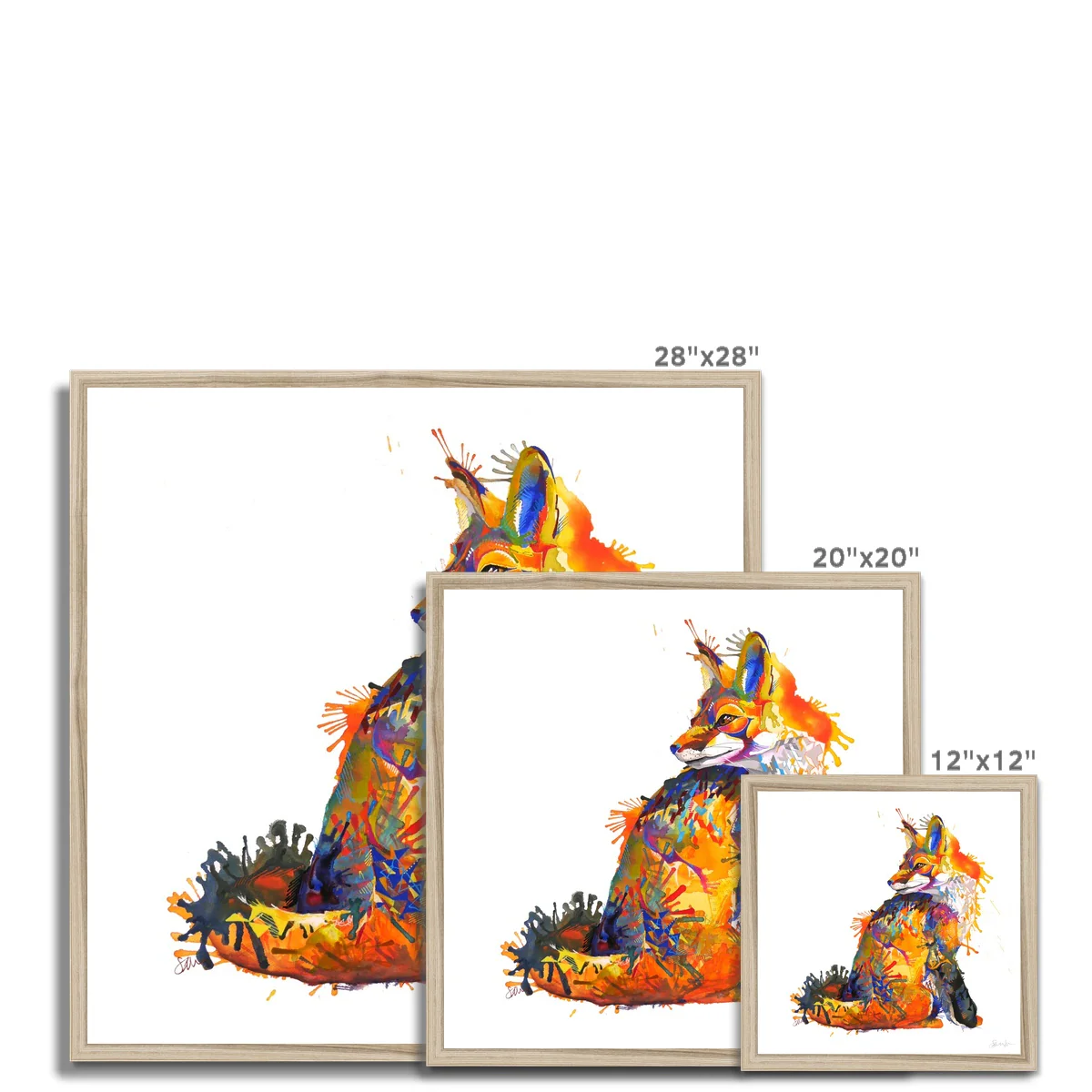 Amber the Fox Framed Print - Image 10