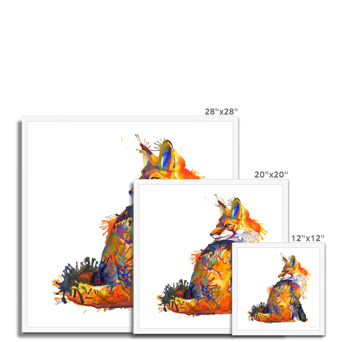 Amber the Fox Framed Print - Image 12
