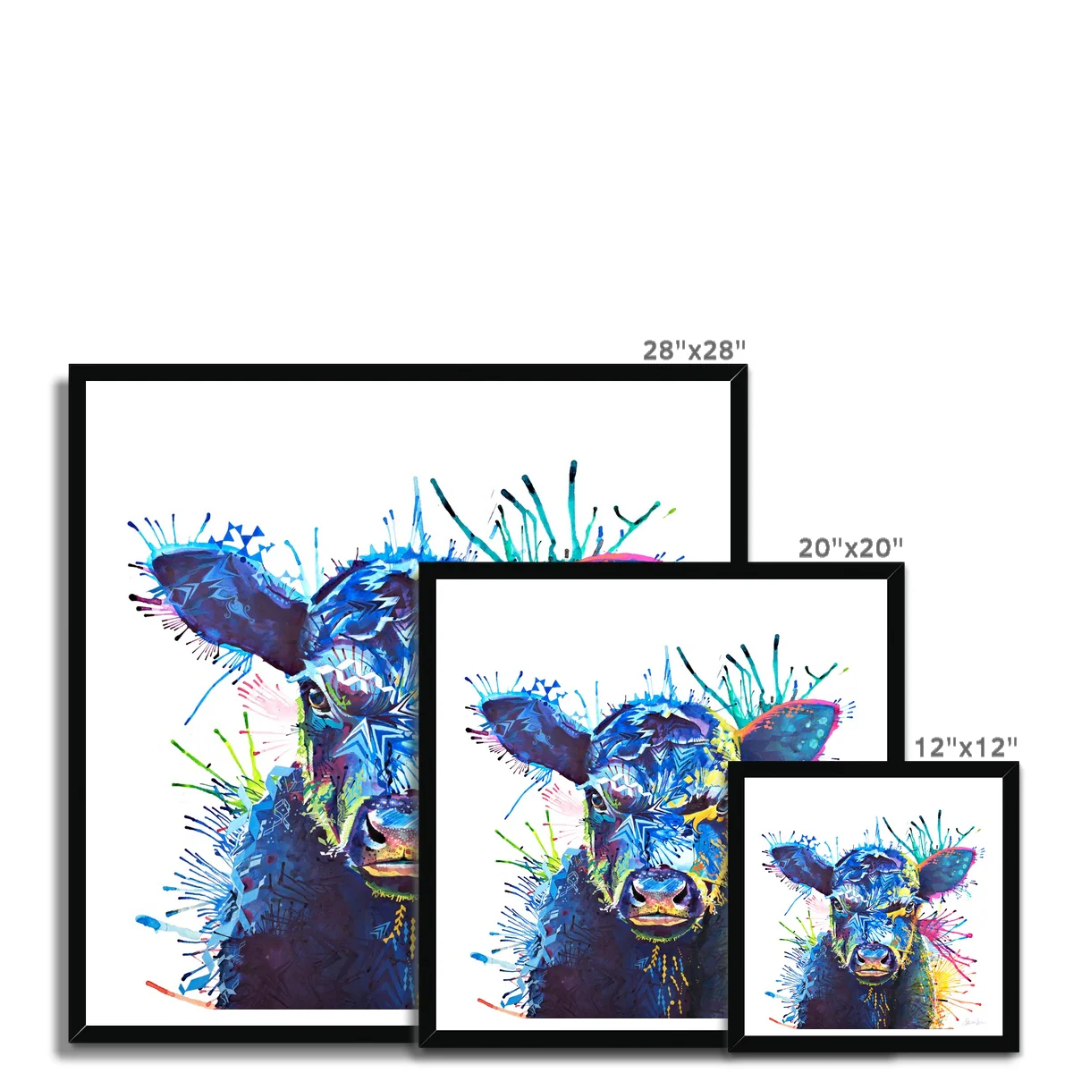 Angus the Aberdeen Angus Cow Framed Print - Image 10