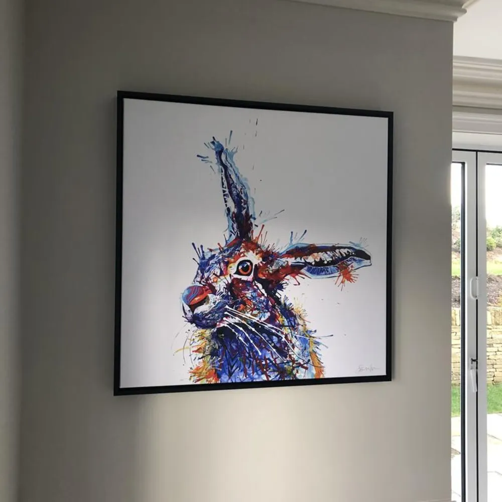 Barnaby the Hare Framed Canvas - Image 4