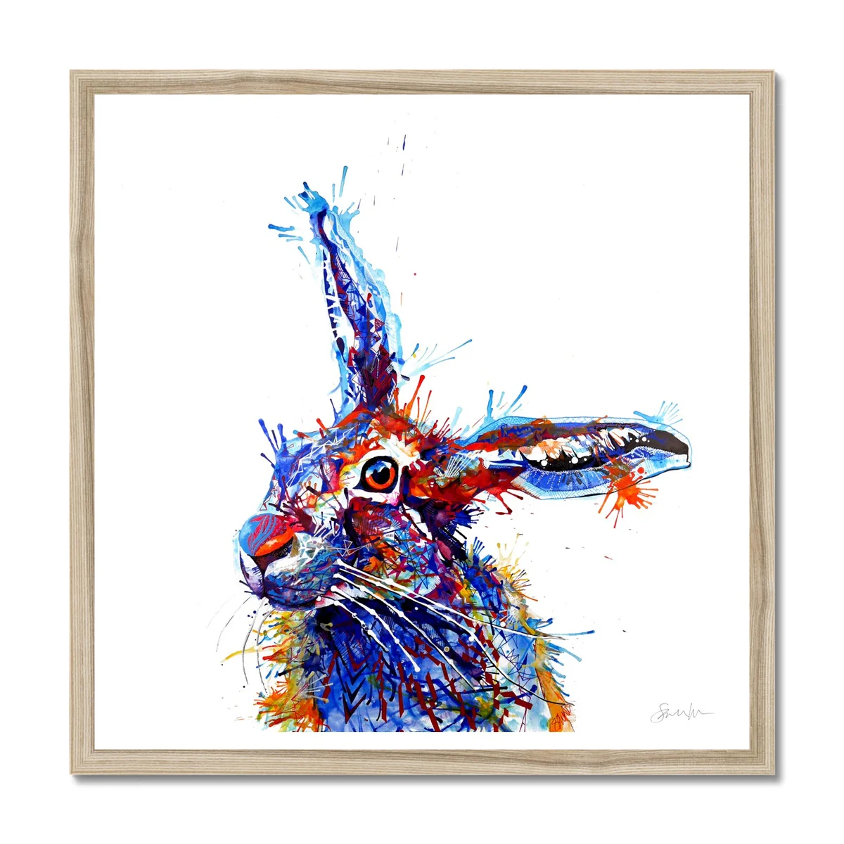 Barnaby the Hare Framed Print - Image 3