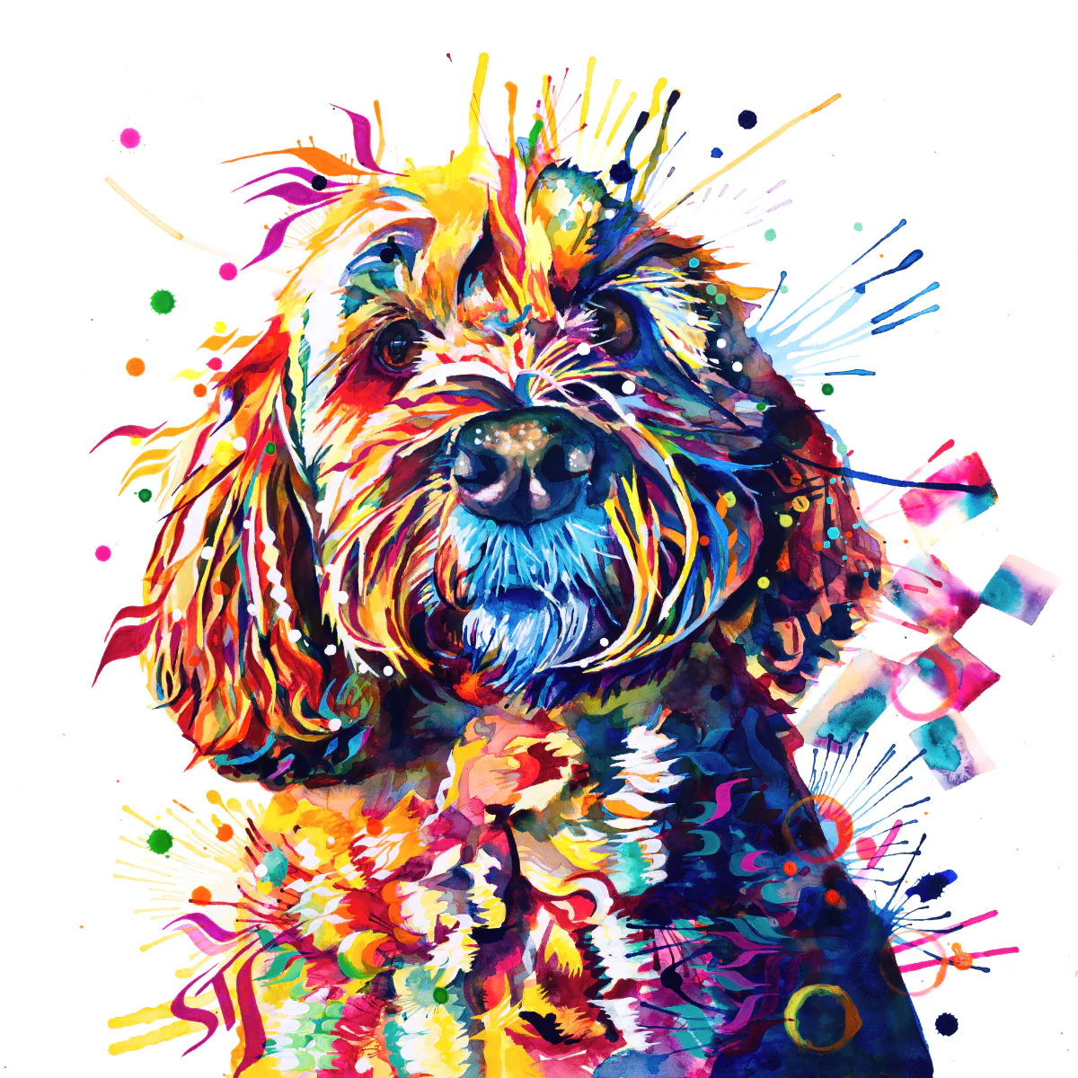 Barney the Cockapoo Canvas - Image 6