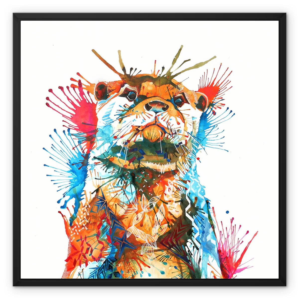 Beatrix Otter Framed Canvas