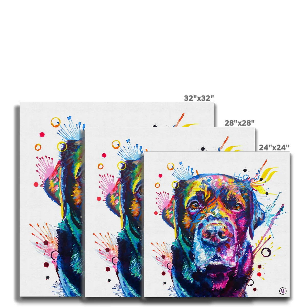 Beckett the Black Lab Canvas - Image 5