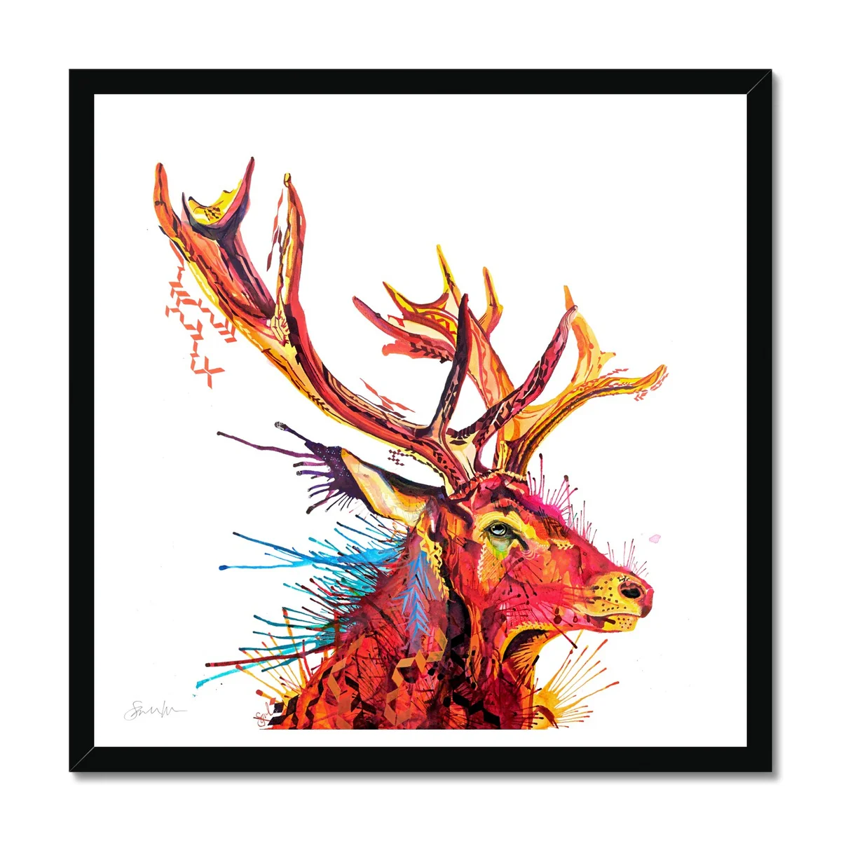 Benedict the Stag Framed Print