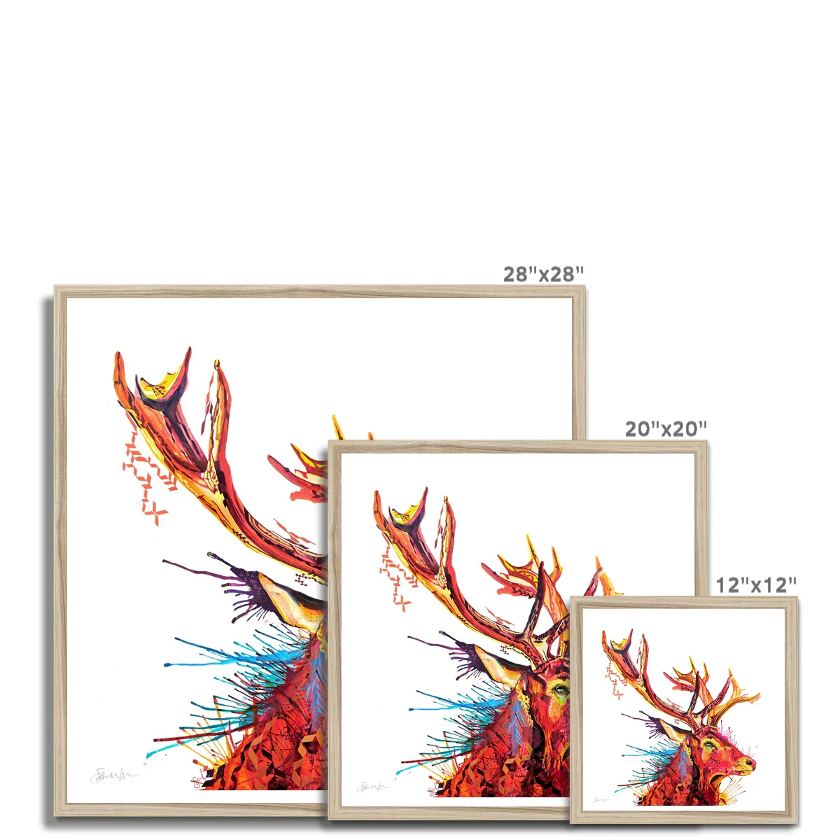 Benedict the Stag Framed Print - Image 10