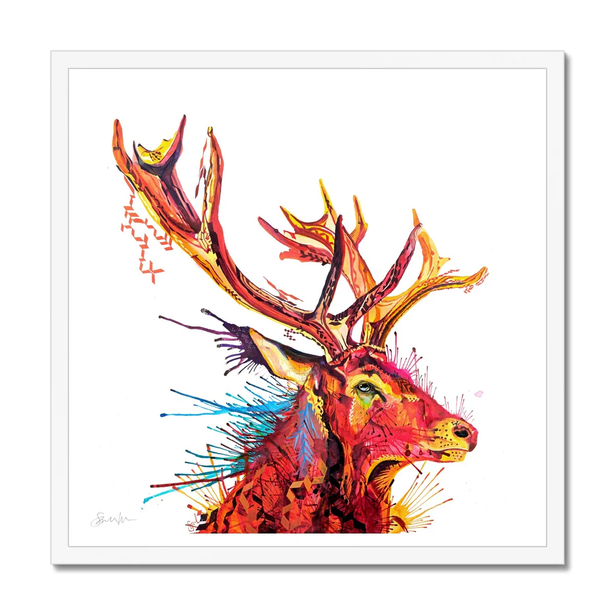 Benedict the Stag Framed Print - Image 2