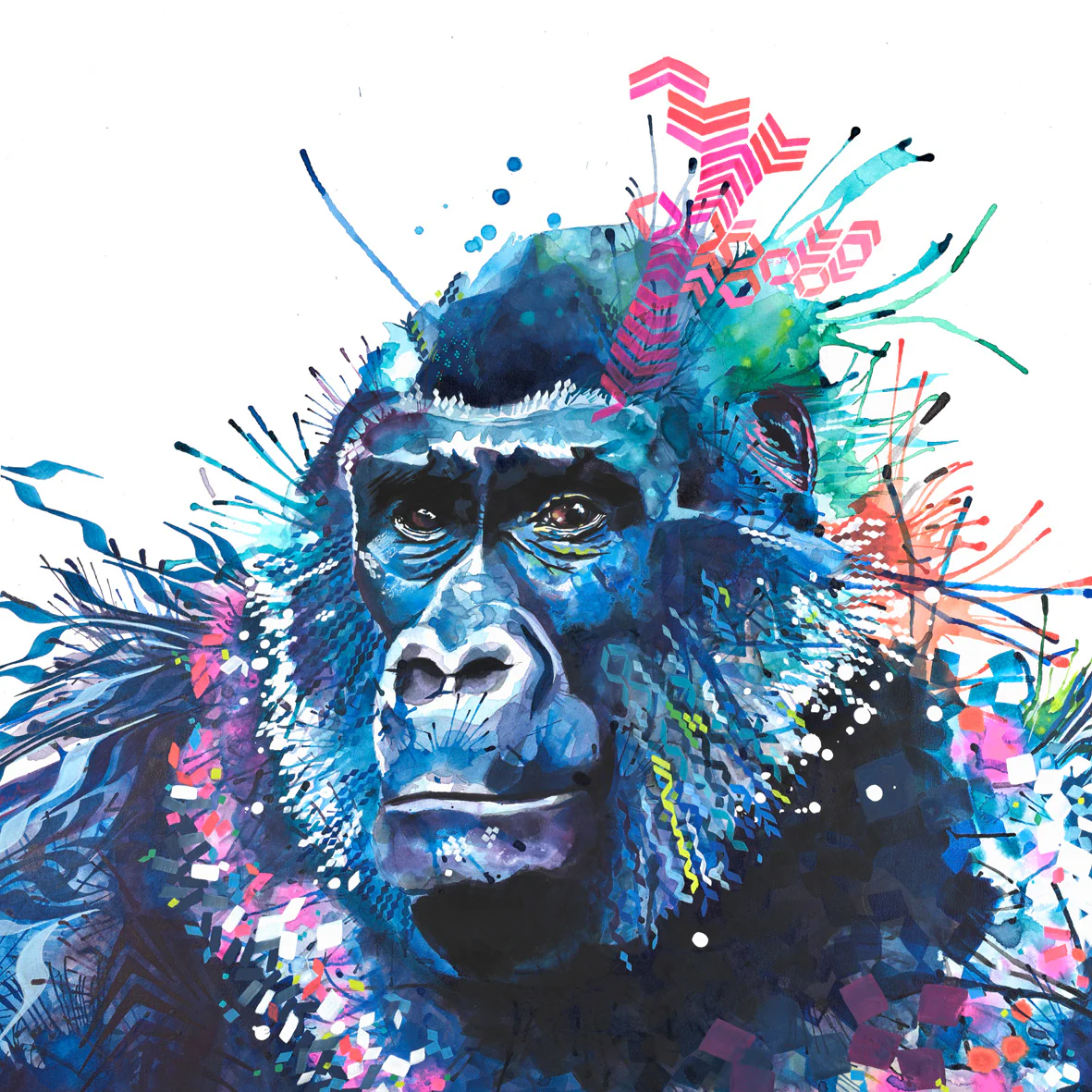 Cecile the Gorilla Canvas - Image 6