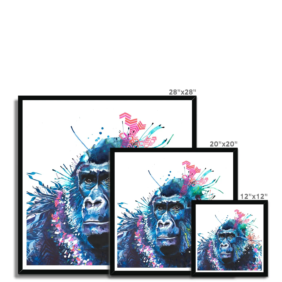 Cecile the Gorilla Framed Print - Image 12