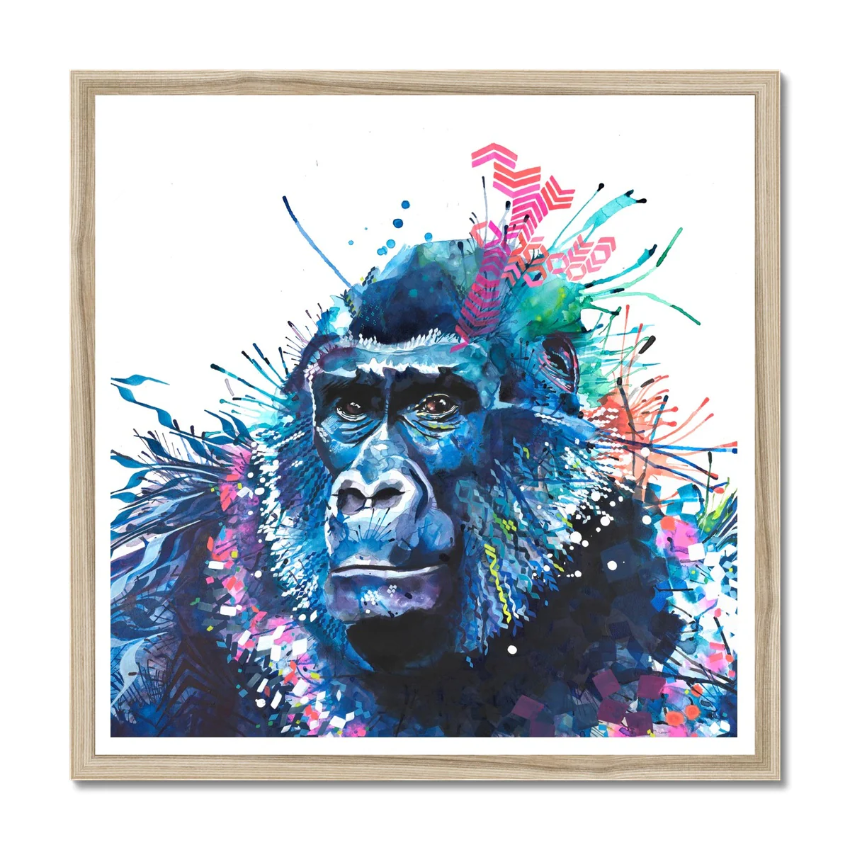 Cecile the Gorilla Framed Print - Image 3