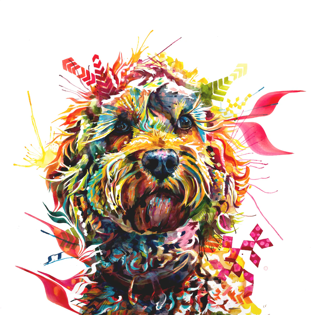 Mabel the Cockapoo Framed Canvas - Image 3