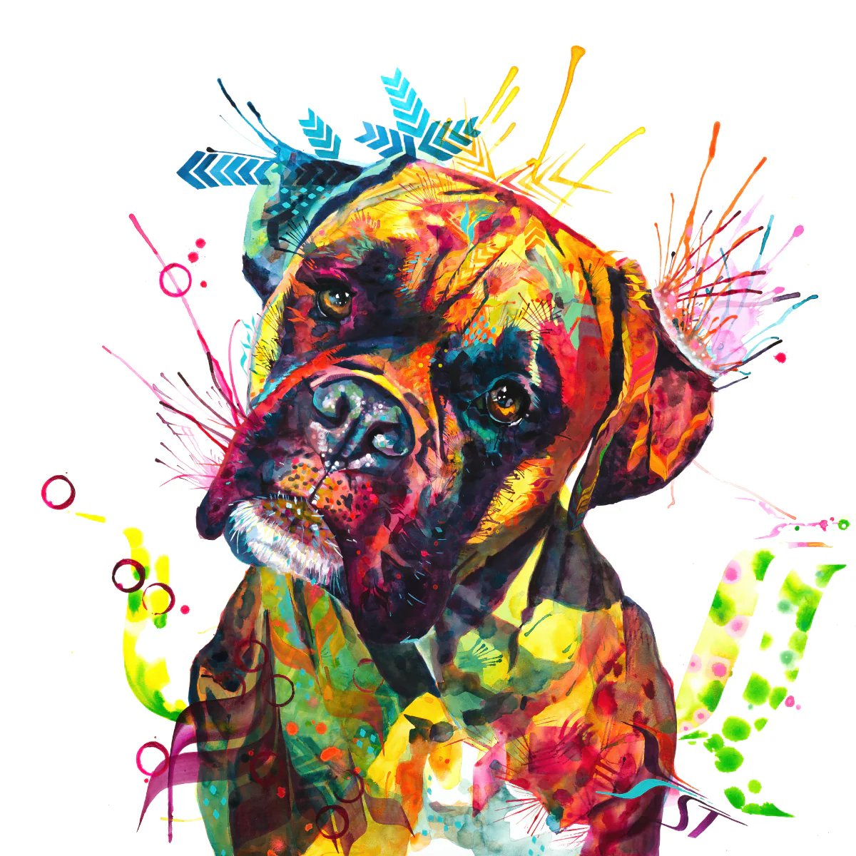 Cooper the Boxer Canvas - Image 6