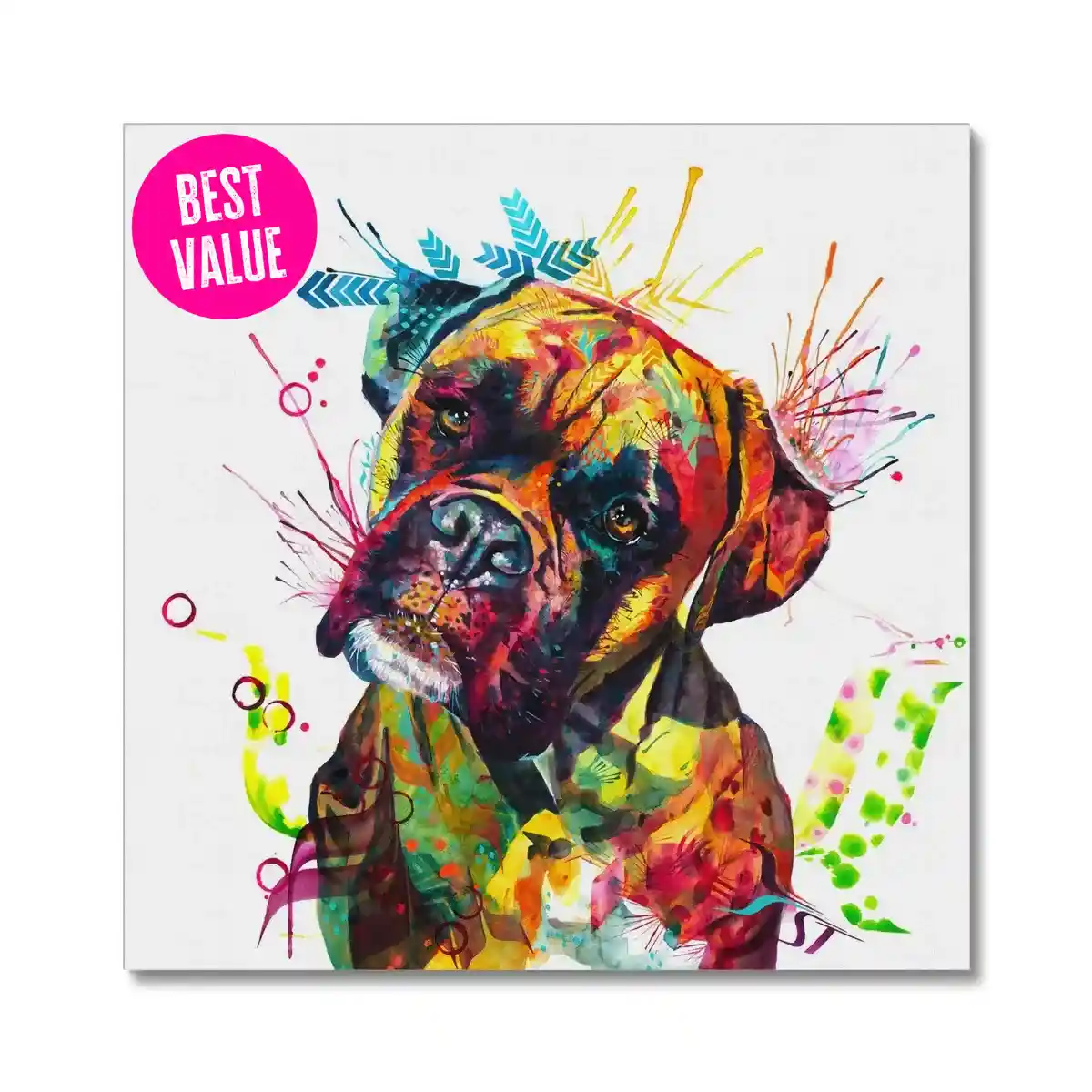 Cooper the Boxer Canvas - Image 7