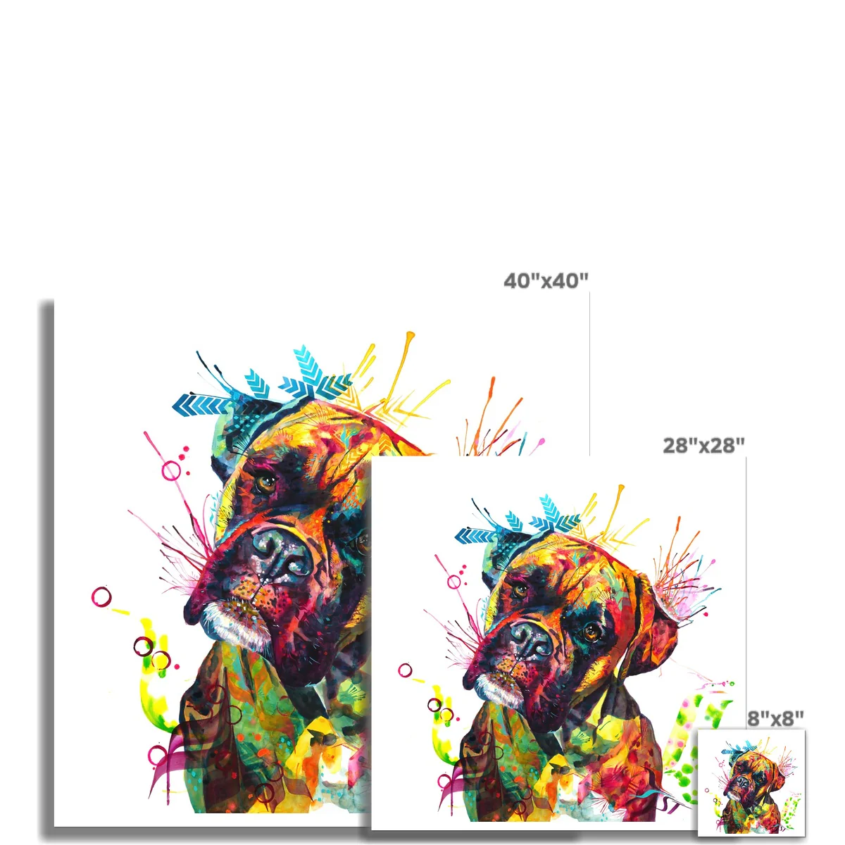 Cooper the Boxer Fine Art Print - Image 3