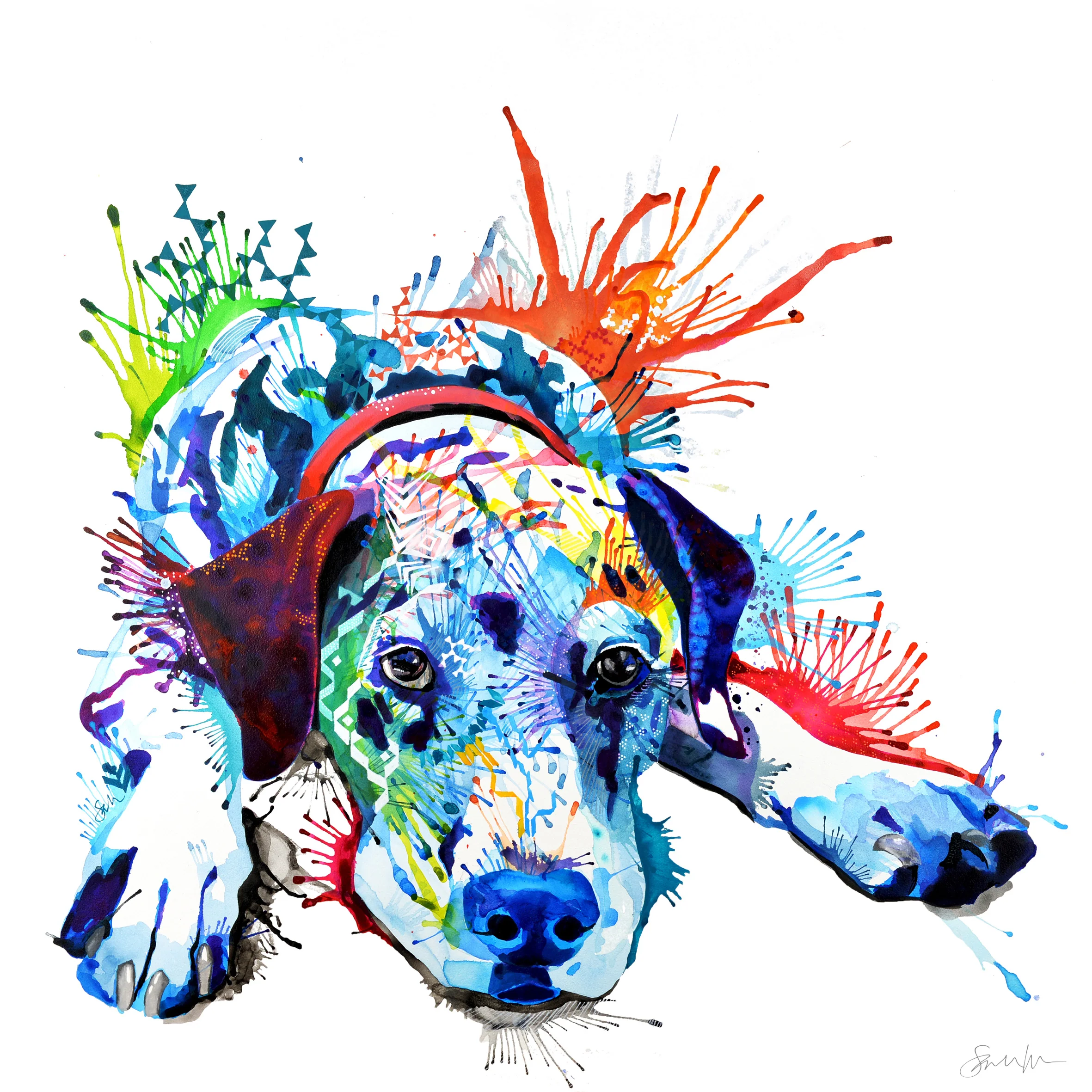 Sam the Dalmatian Canvas - Image 6