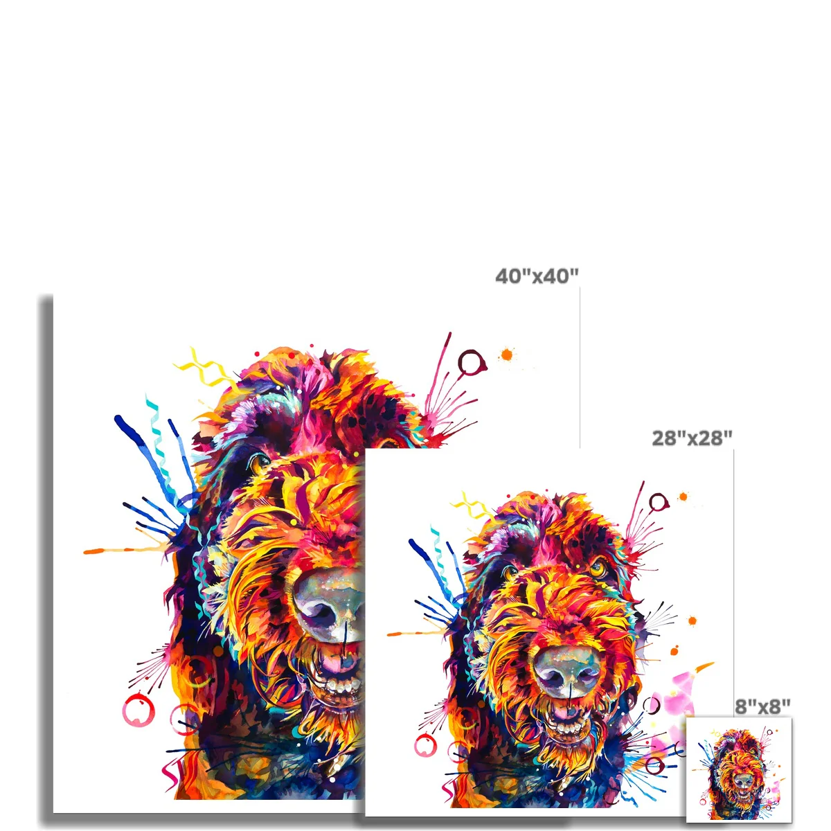 Dave the Newfypoo Fine Art Print - Image 3