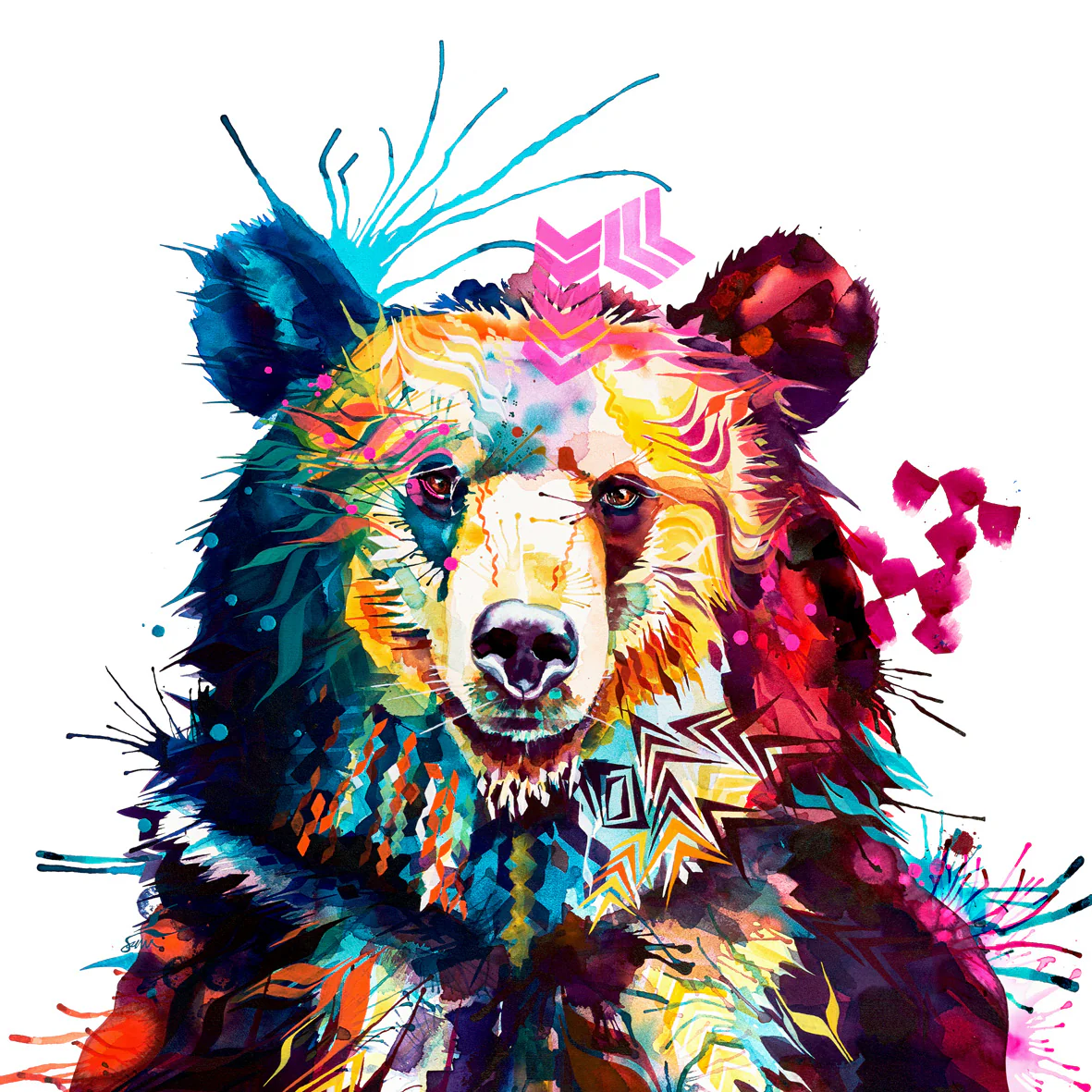 Dorian the Bear Canvas - Image 7