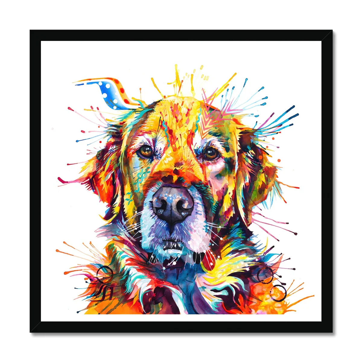 Dylan the Golden Retriever Framed Print