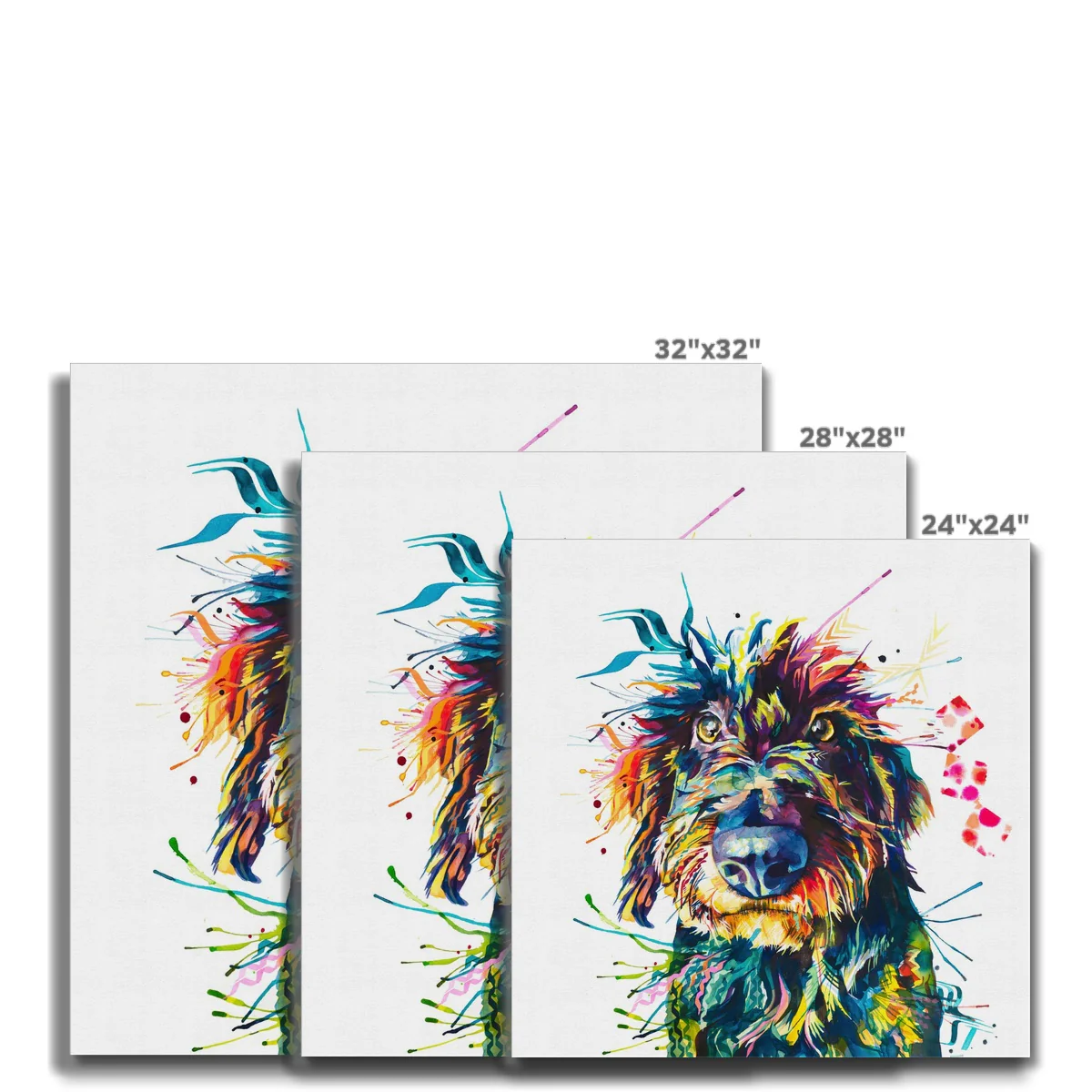Eddie the Wirehaired Dachshund Canvas - Image 5