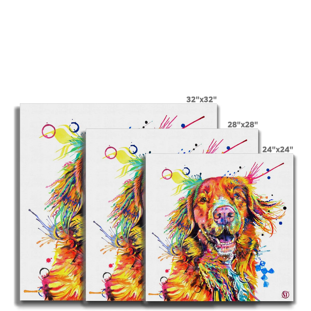 Effy the Duck Toller Canvas - Image 5