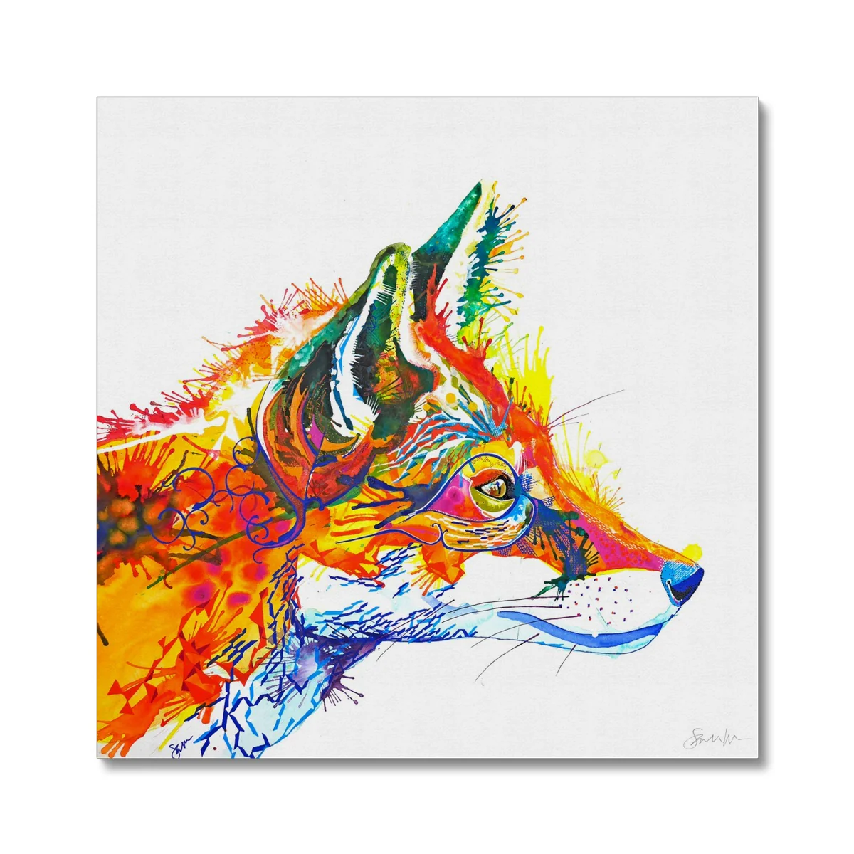 Embers the Fox Canvas