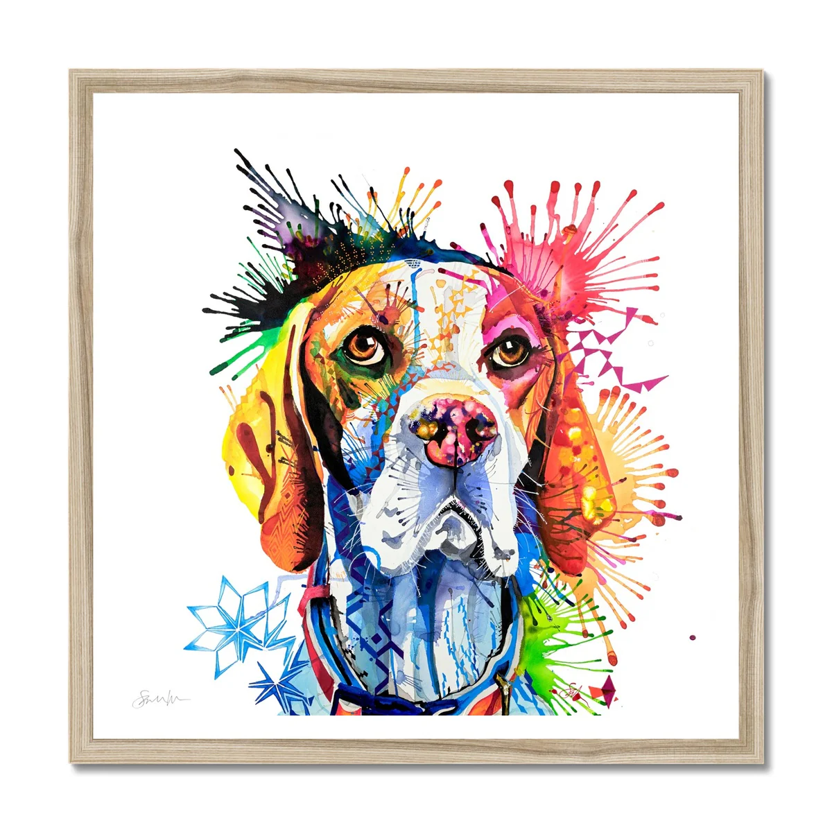 Poppy the English Pointer Framed Print - Image 3