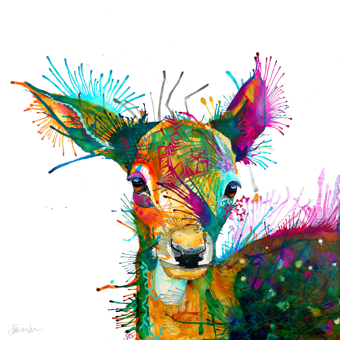 Fern the Deer Framed Canvas - Image 3