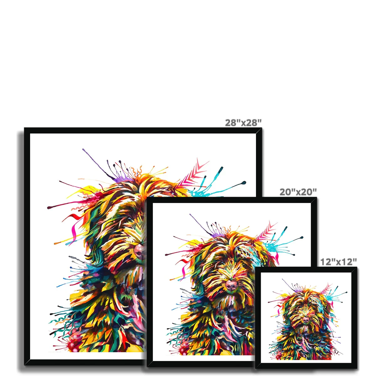 Fletch the Labradoodle Framed Print - Image 10