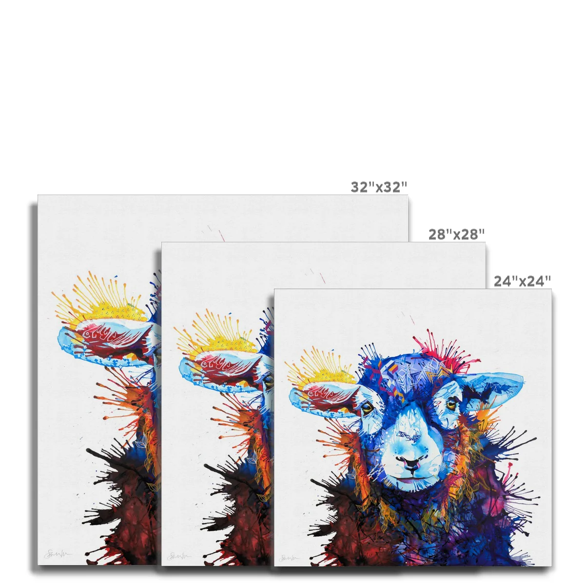 Florence the Sheep Canvas - Image 5