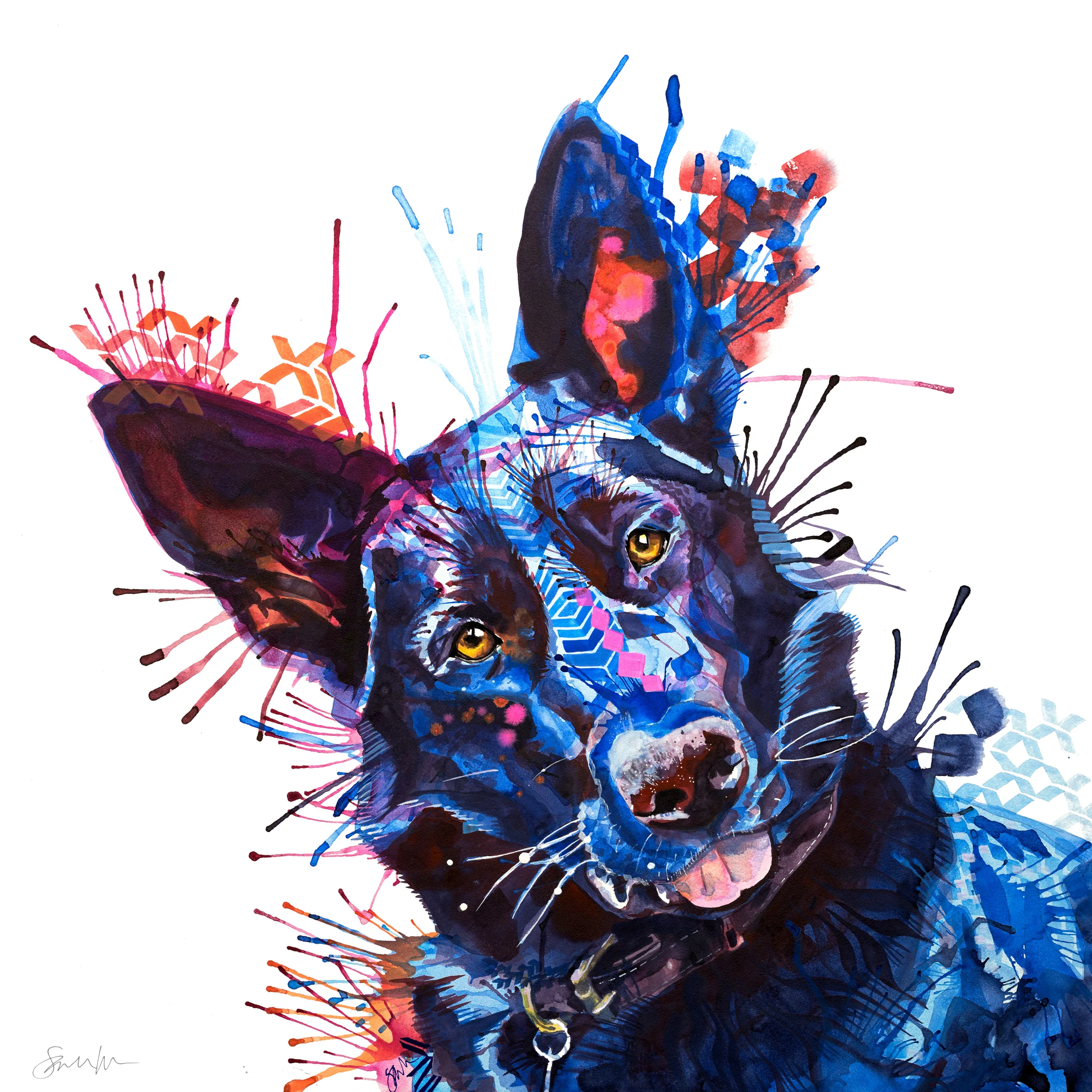 BettyBoo the German Shepherd Canvas - Image 6