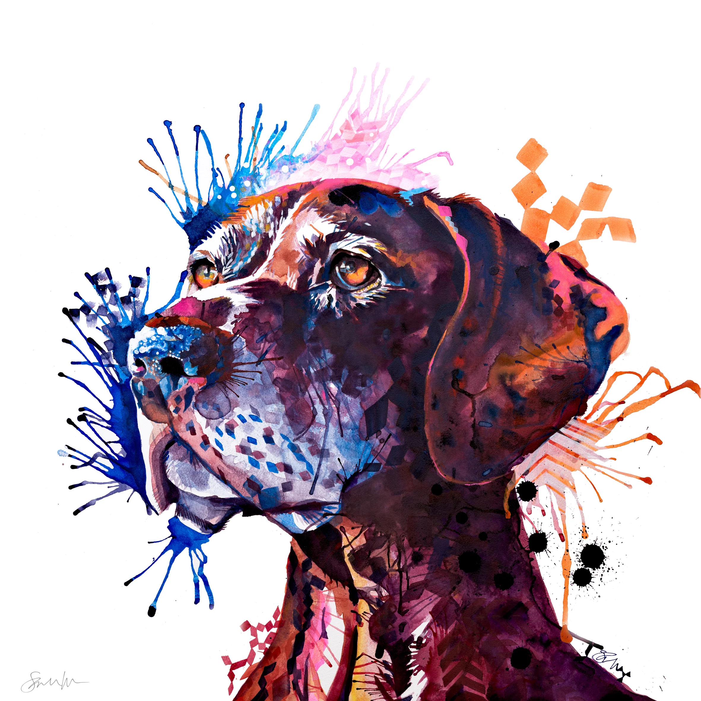 Percy the German Short-haired Pointer Canvas - Image 4