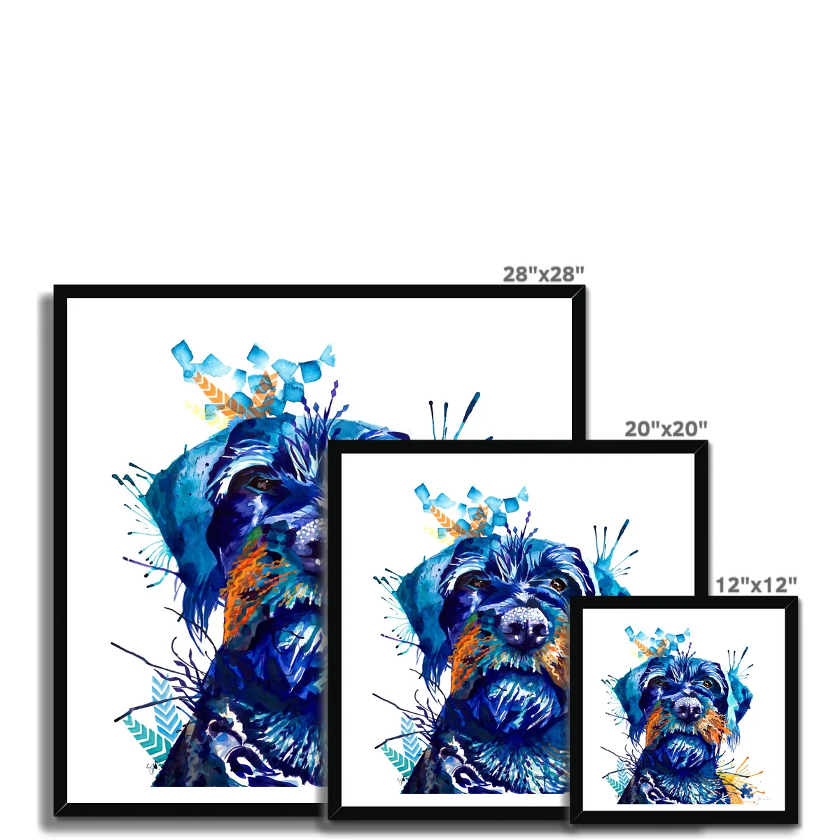 Fe the German Wirehaired Pointer Framed Print - Image 11