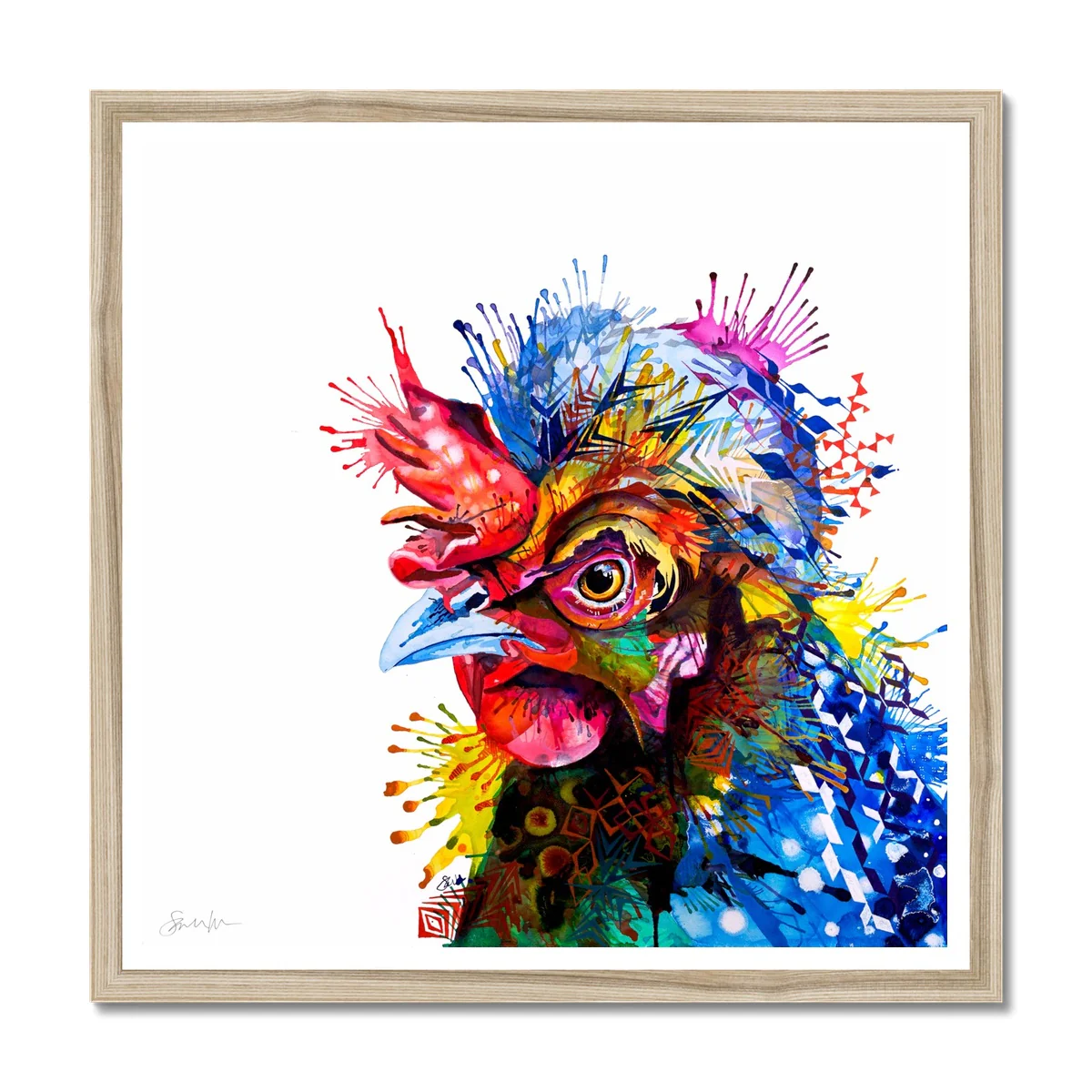 Gloria the Chicken Framed Print - Image 3