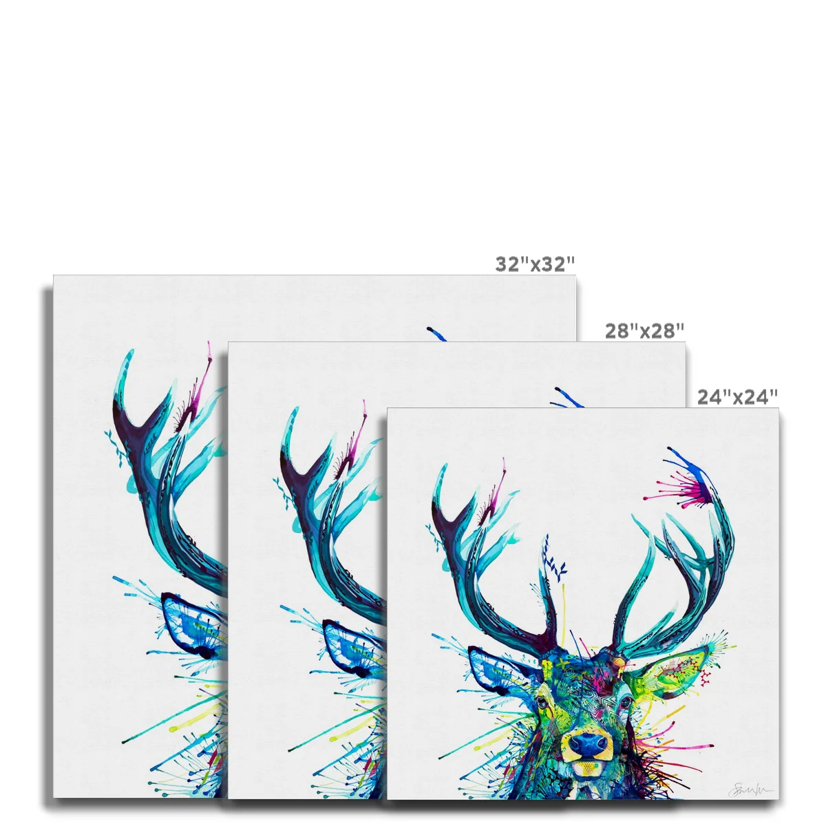 Gordon the Stag Canvas - Image 6