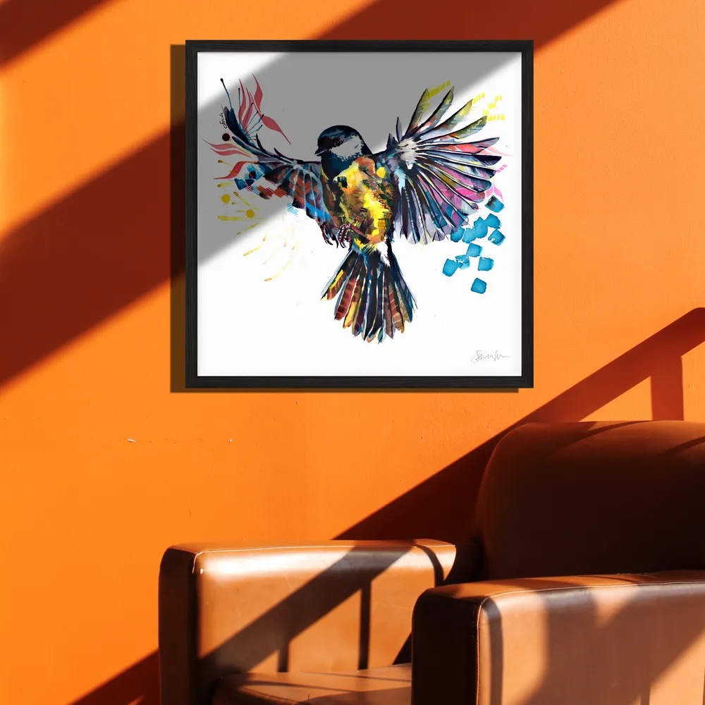 Grace the Flying Bird Framed Canvas - Image 2