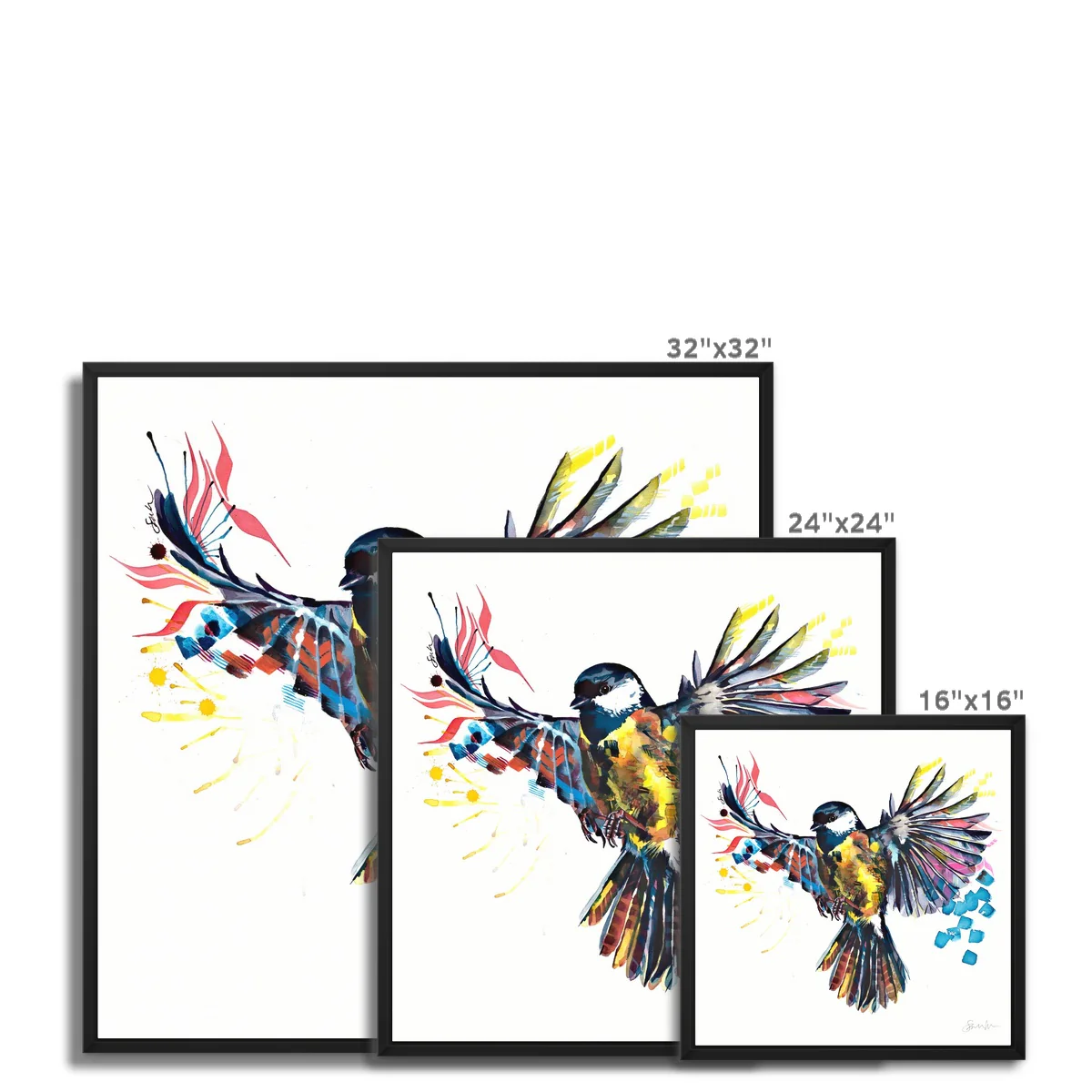 Grace the Flying Bird Framed Canvas - Image 3