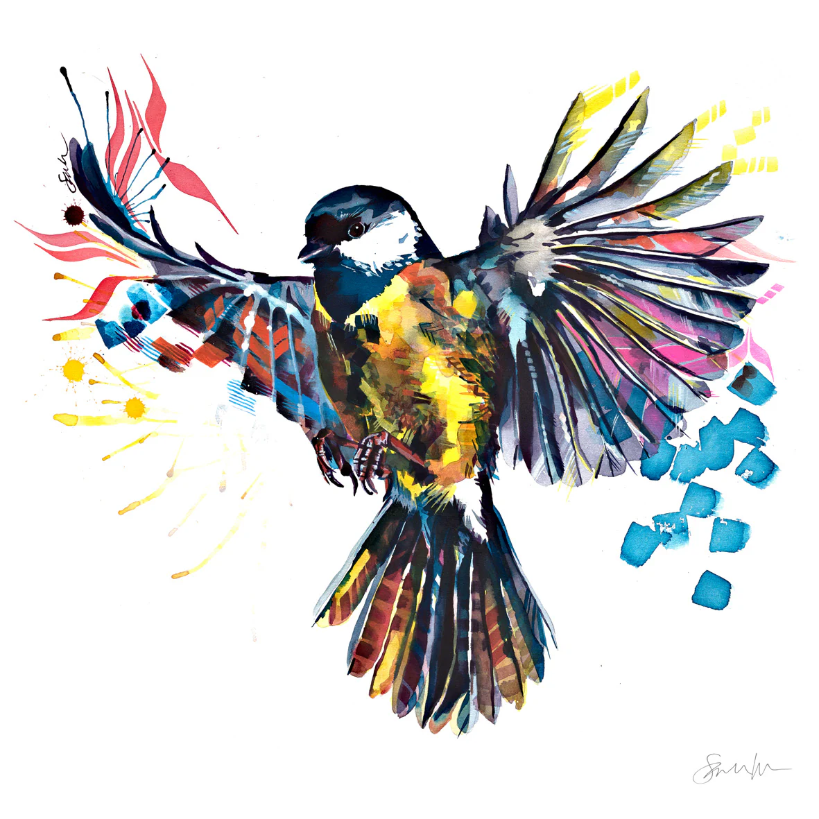 Grace the Flying Bird Framed Canvas - Image 4