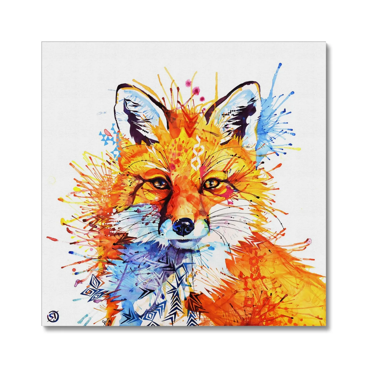 Great Aunt Barbara the Fox Canvas
