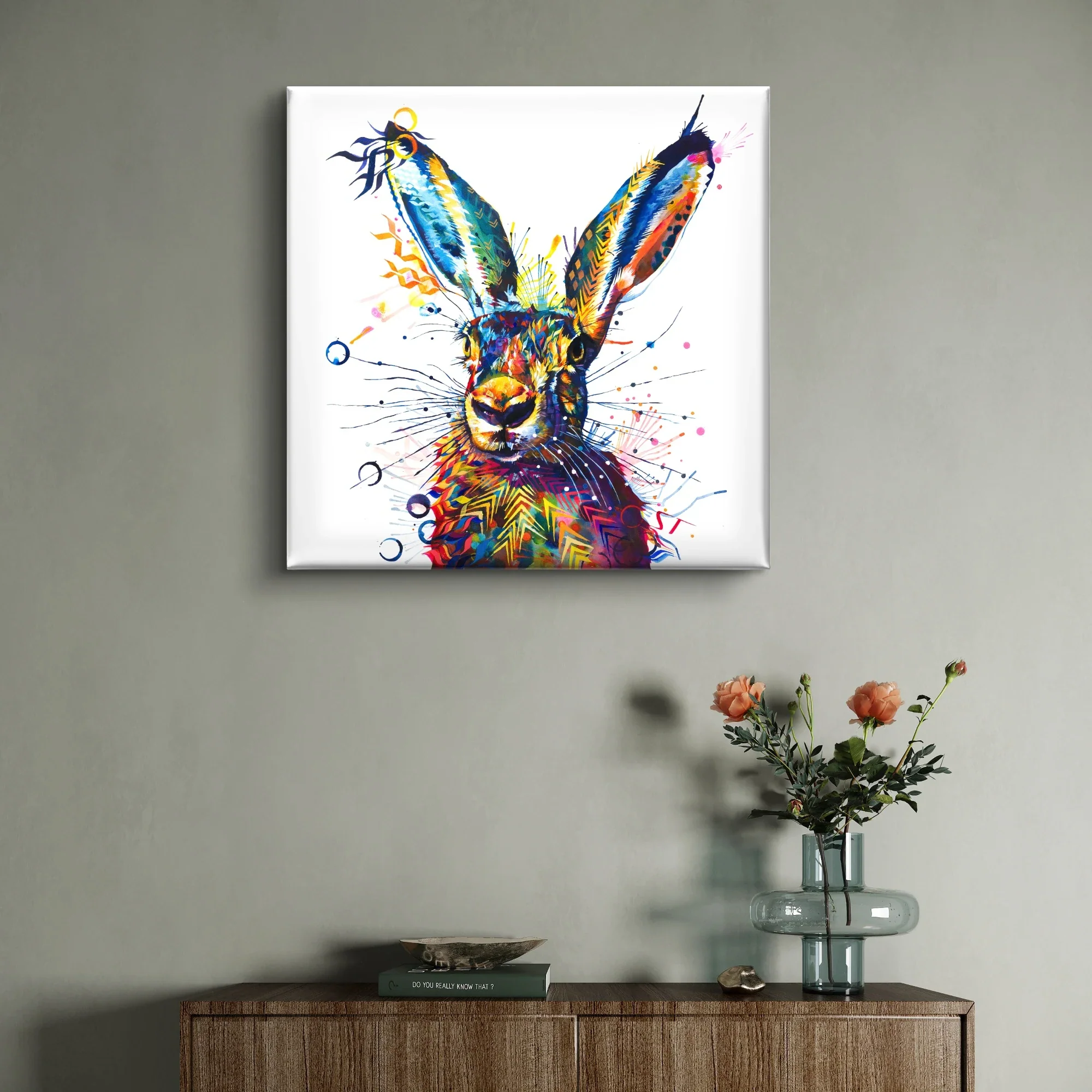 Hartley the Hare Canvas - Image 2