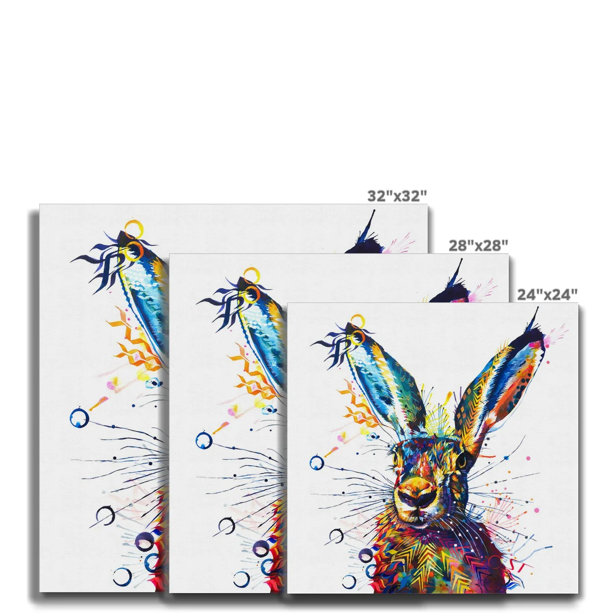 Hartley the Hare Canvas - Image 8