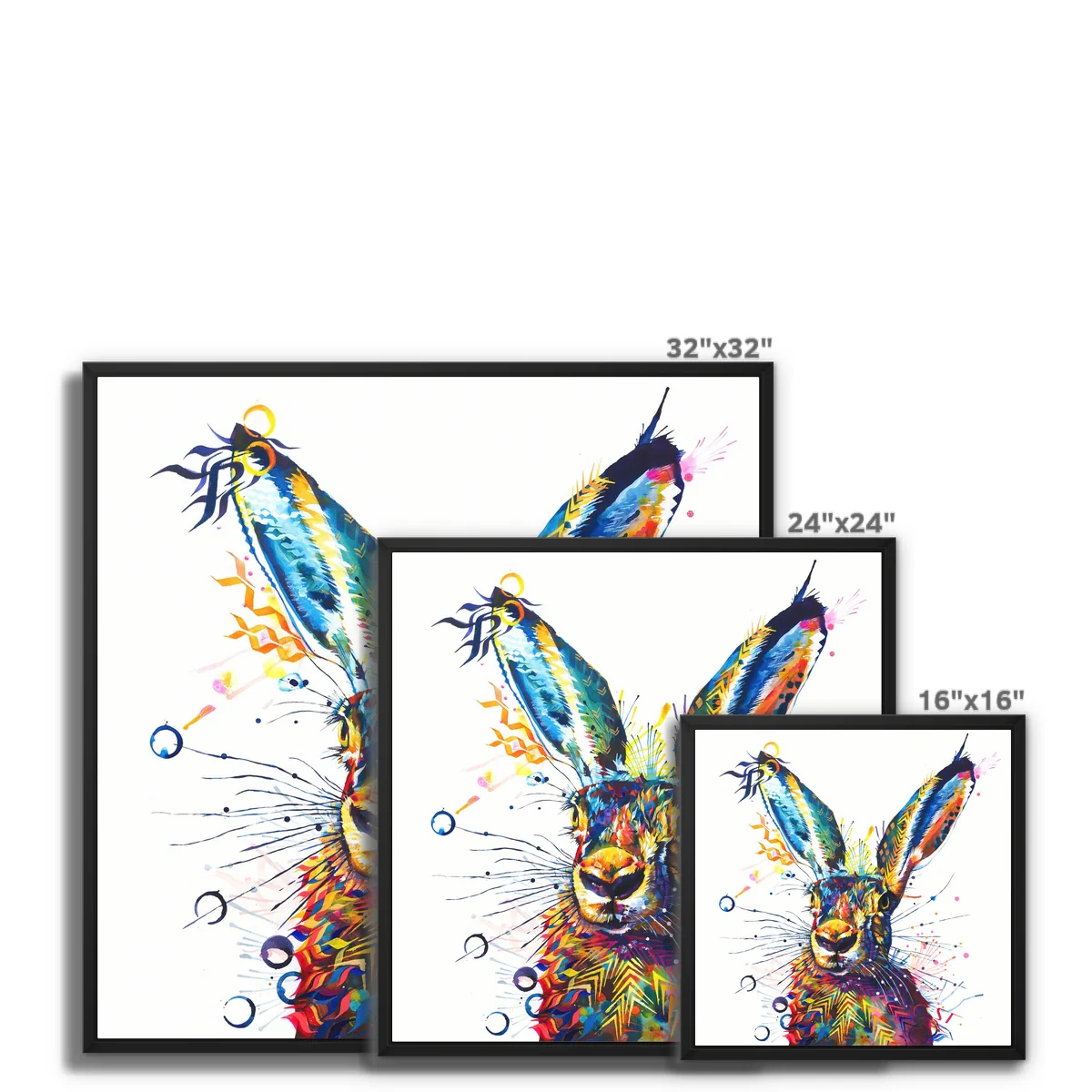 Hartley the Hare Framed Canvas - Image 2