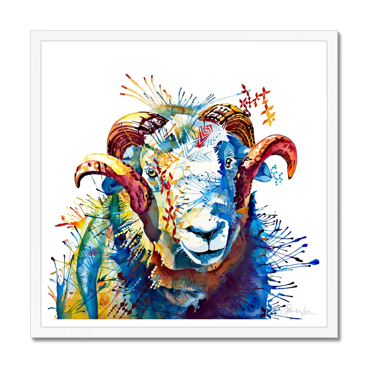 Heathcliffe the Sheep Framed Print - Image 2
