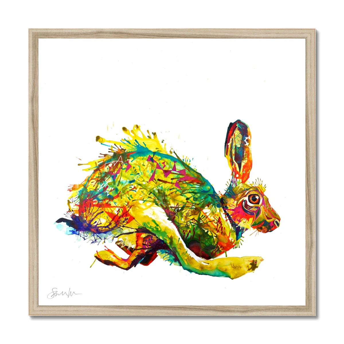 Here Hare Here Framed Print - Image 3