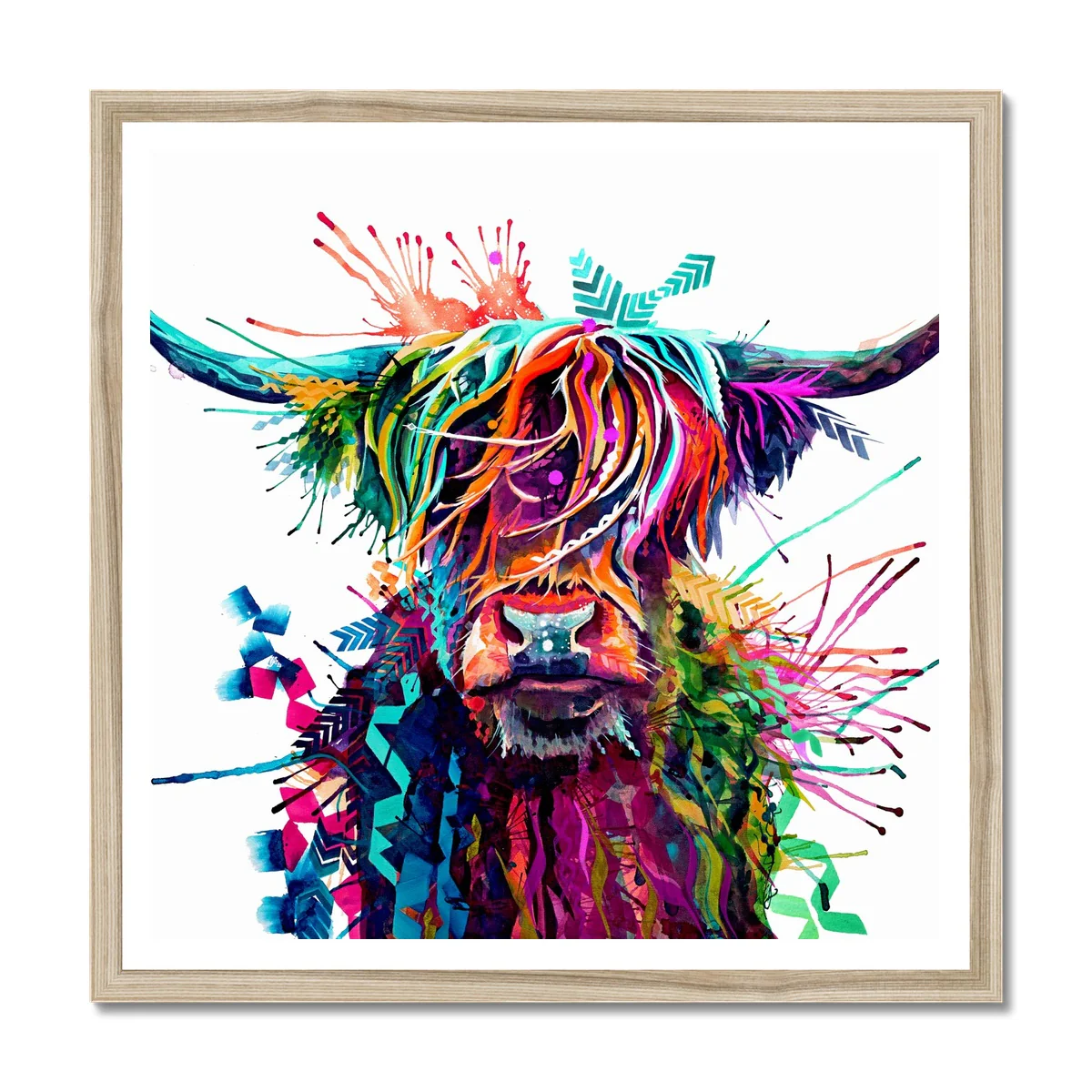 Hilda the Highland Cow Framed Print - Image 3