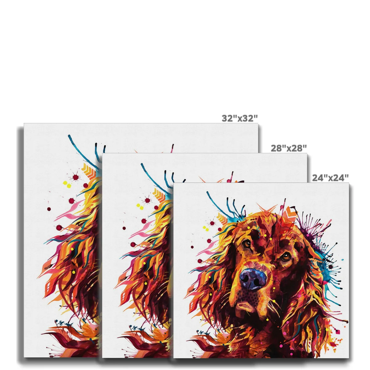 Freddy the Irish Setter Canvas - Image 5